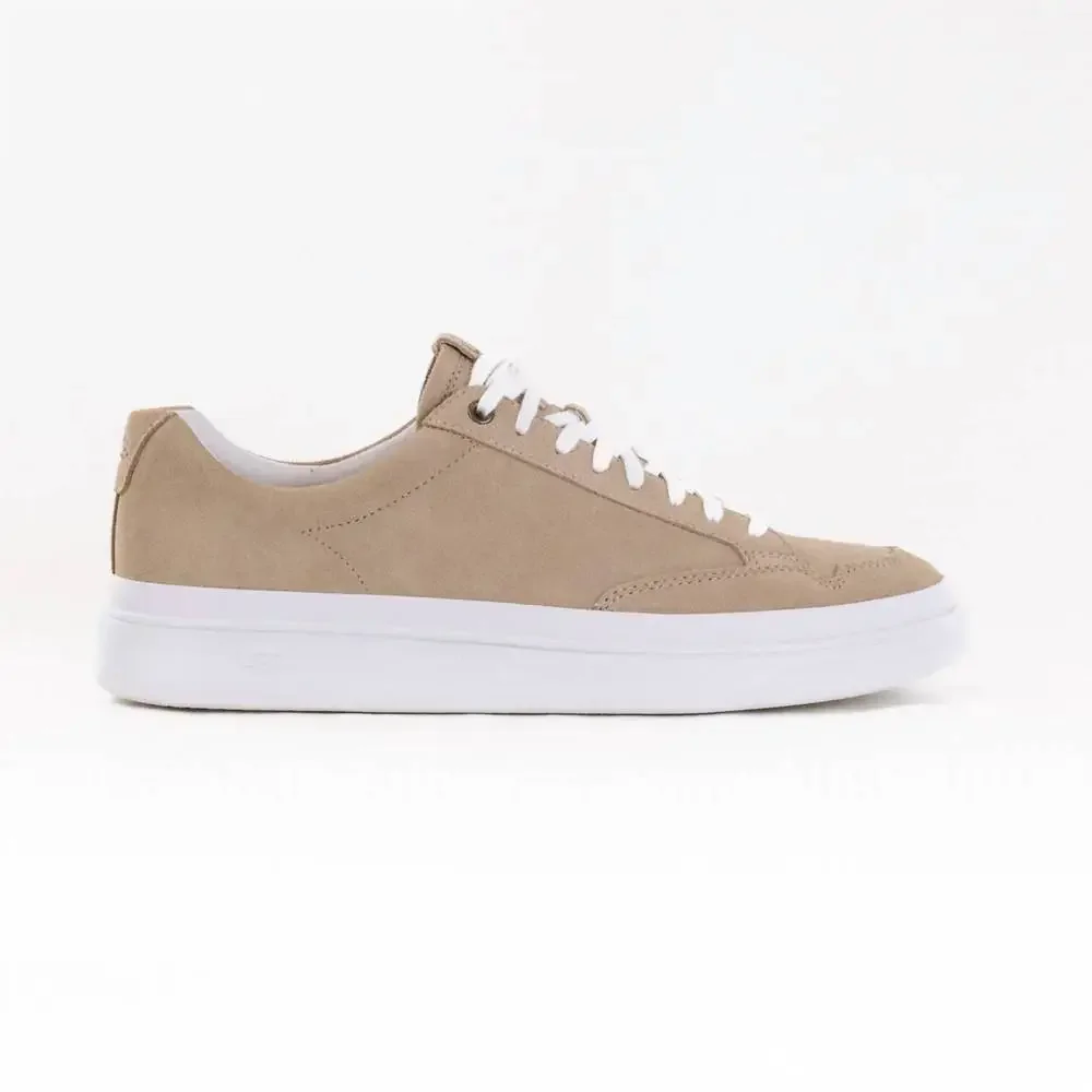 UGG Tan Suede Low-Top Sneakers with White Sole
